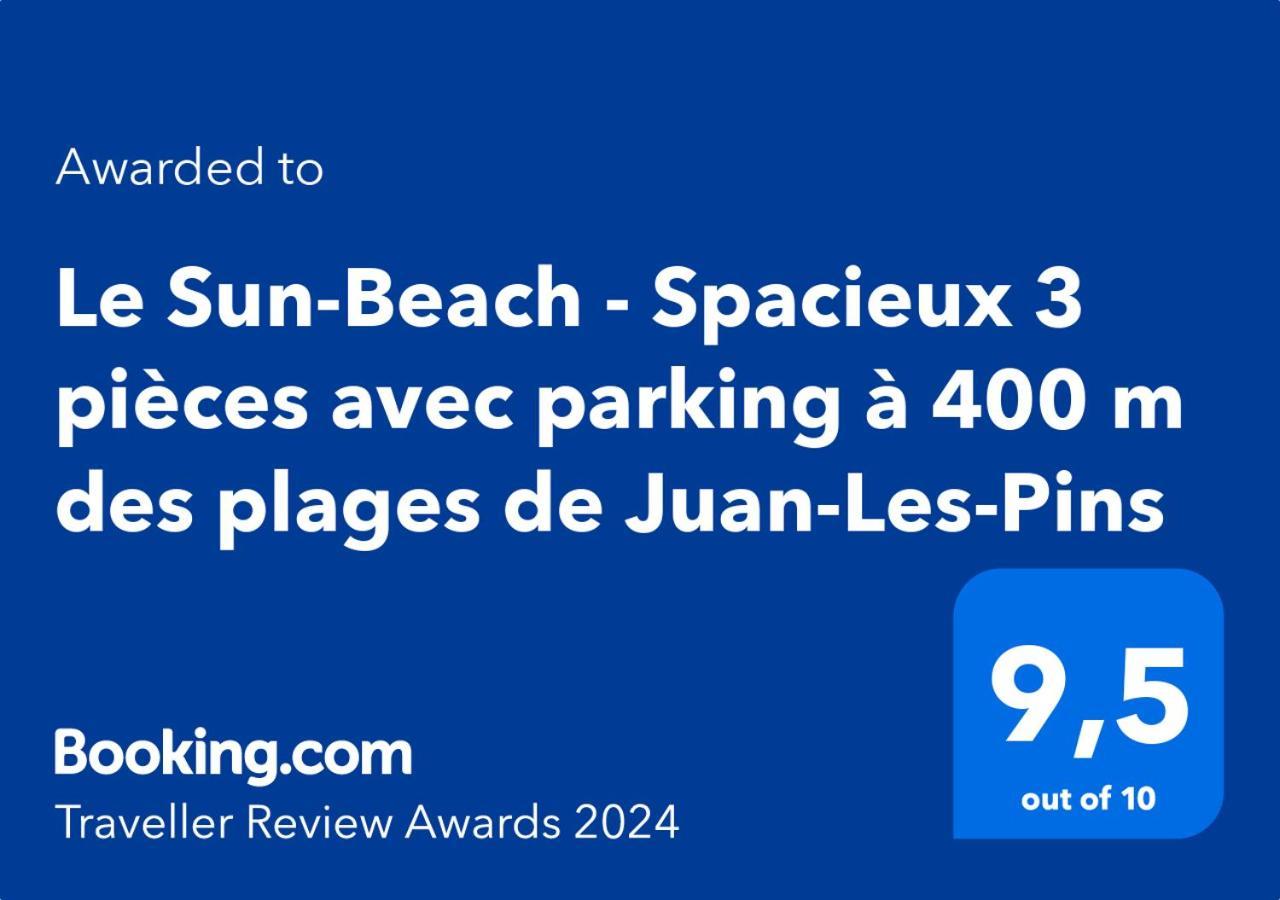 Le Sun-Beach - Spacieux 3 Pieces Avec Parking A 400 M Des Plages De ז'ואן-לה-פינס מראה חיצוני תמונה